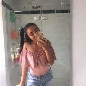 off the shoulder body suit